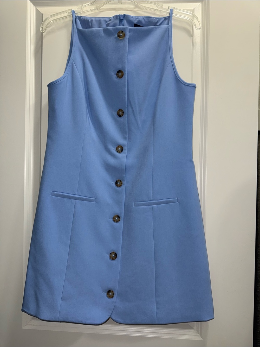 French Connection Azra Twill Square Neck Dress - Picture 9 of 10